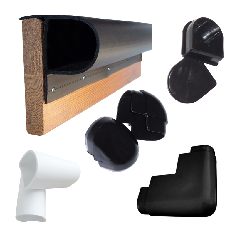 Dock Edge Air Cushion Single P Bumper Profile (3 Colors)