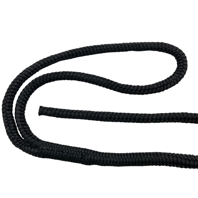 Titan Double Braid Nylon Dock Line - Black