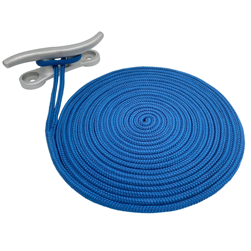 Titan Double Braid Nylon Dock Line - Blue