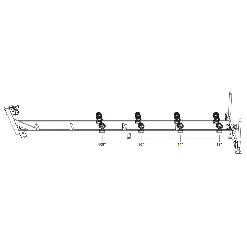 Dock Edge Boat Lift Ramp Kit 2000LB DE85420F