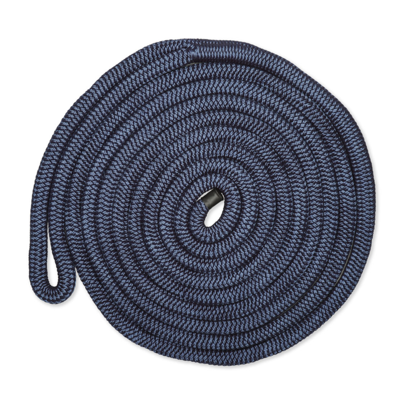 CMP Cordage Nylon Double Braid Dock Line - Navy Blue