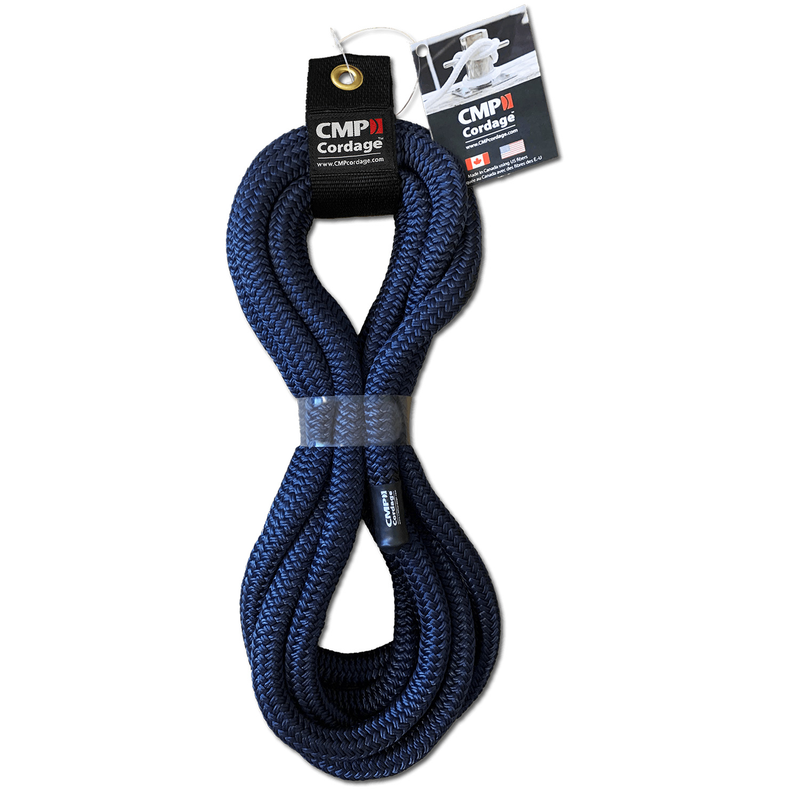 CMP Cordage Nylon Double Braid Dock Line - Navy Blue