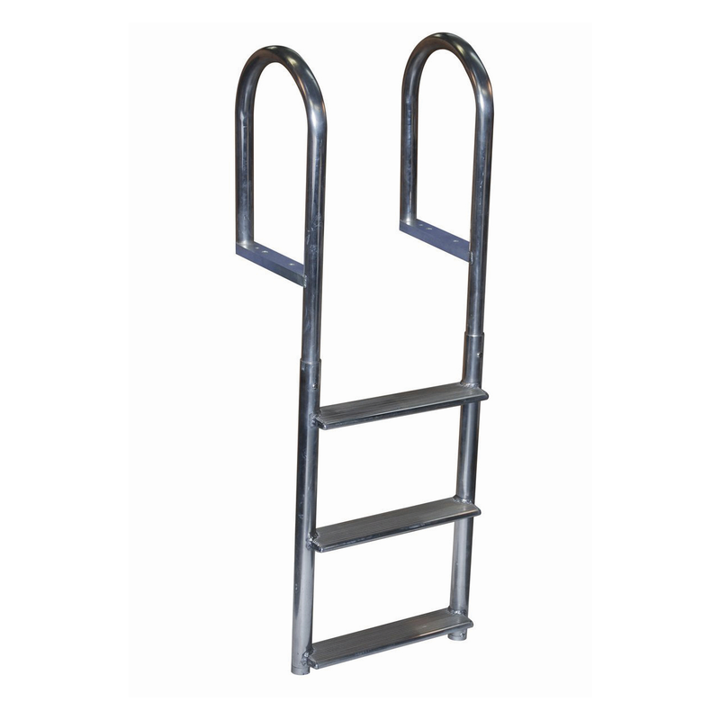 Dock Ladder - Dock Edge Wide Step Welded Aluminum 3, 4, 5 & 7 Step Options