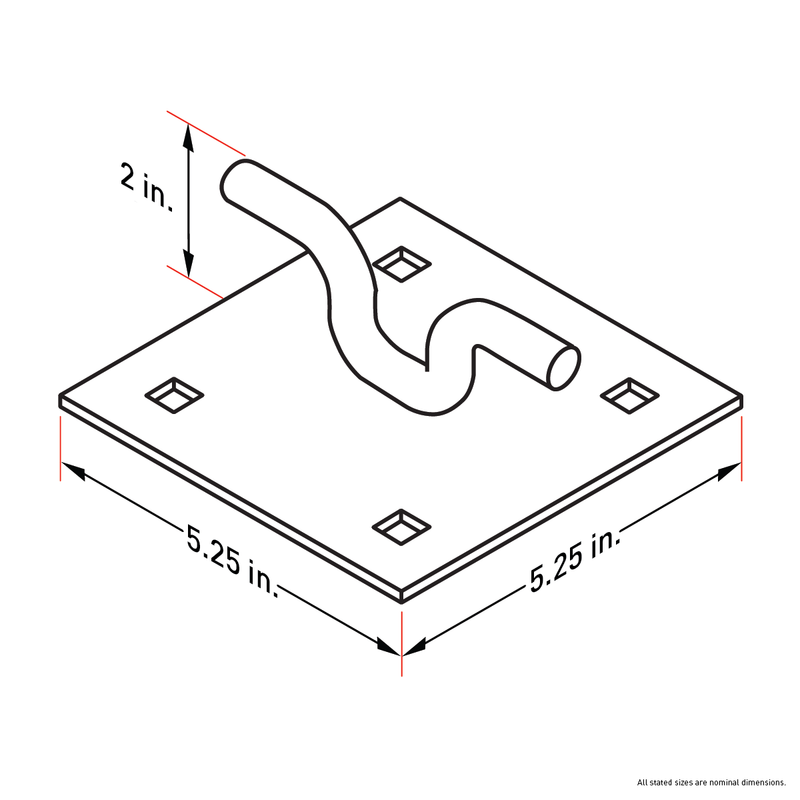 Dock Edge Tie-Up Cleat DE87111F
