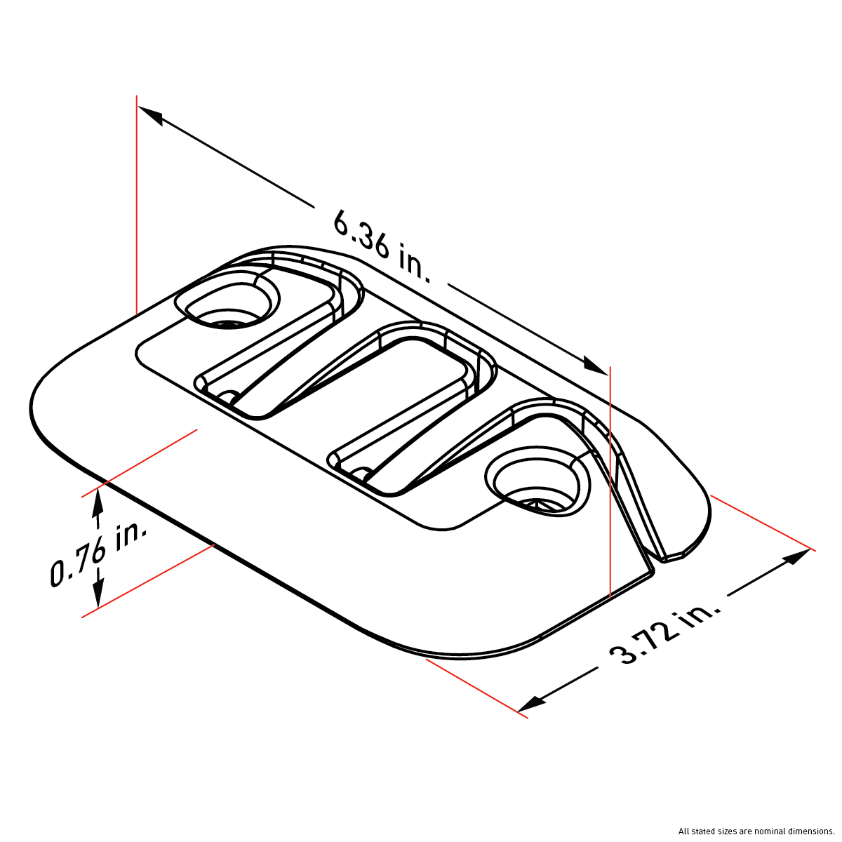 Dock Edge 6" Premium Flip-Up Cleats - (3 colors)
