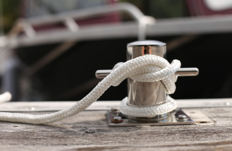 Titan Double Braid Nylon Dock Line - White