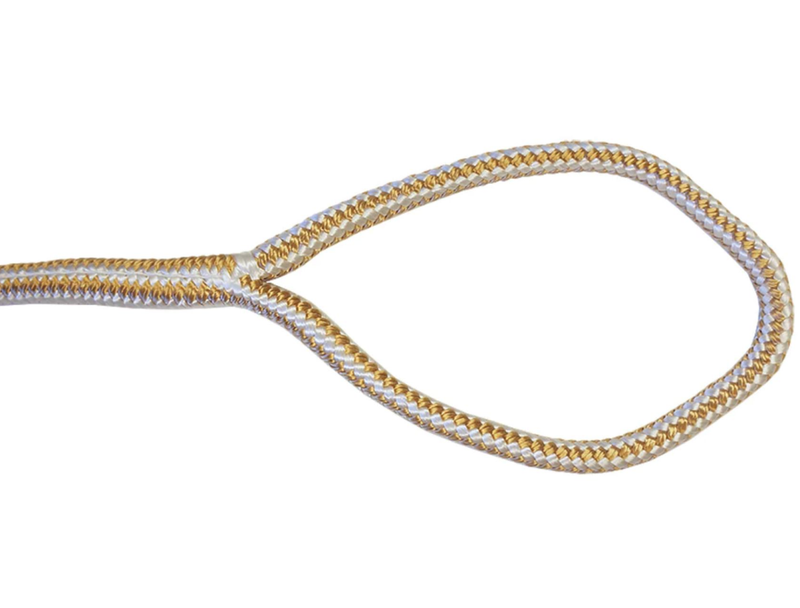 Titan Double Braid Nylon Dock Line - White Gold