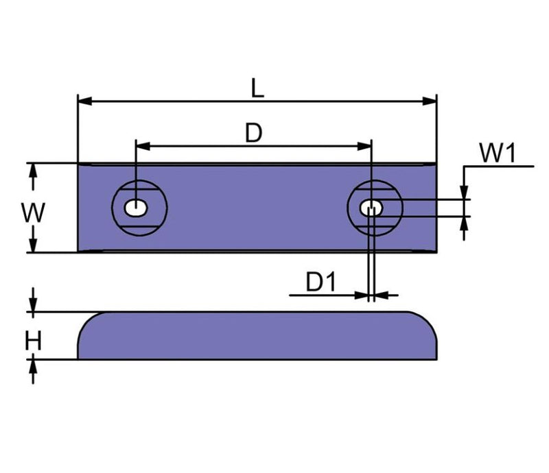 ASS-5 Aluminum Bolt On Anode