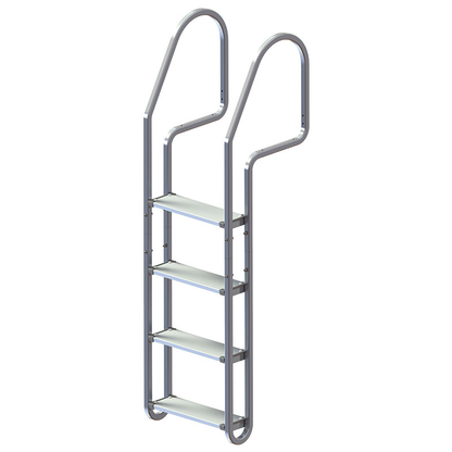 Dock Ladder - Dock Edge Quick Release Aluminum 3, 4 & 5 Step Options