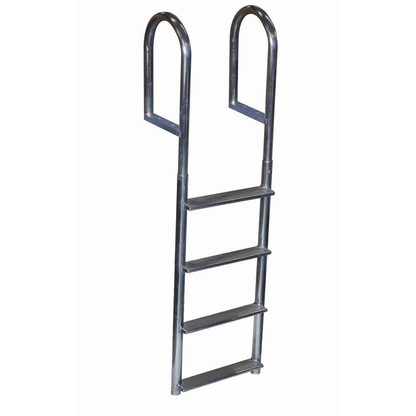 Dock Ladder - Dock Edge Wide Step Welded Aluminum 3, 4, 5 & 7 Step Options