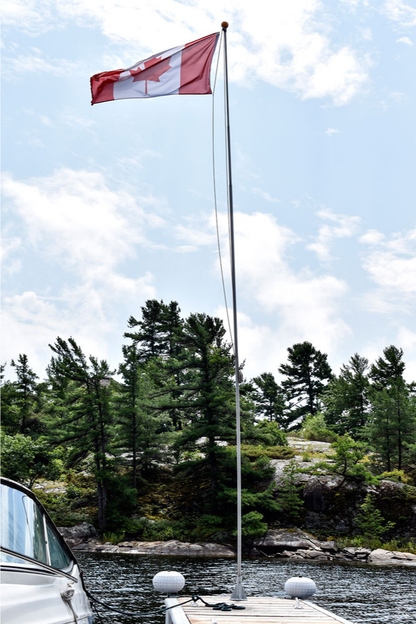 Dock Edge Flexi-Flag Pole (2 Sizes & 2 Flag Options)