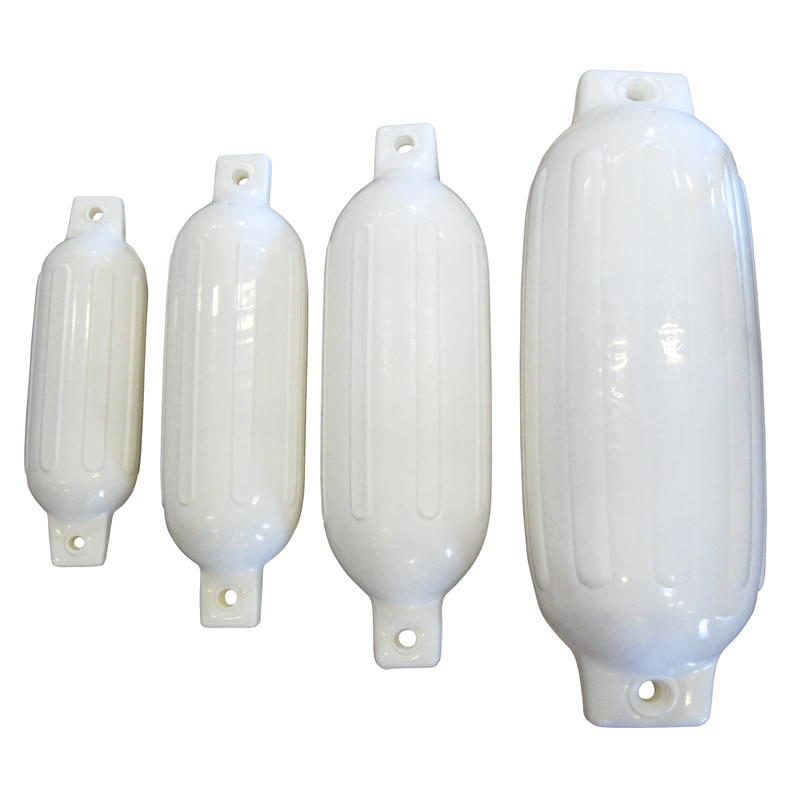 Dock Edge DockSide Twin Eye Ribbed Fenders (4 Colors & 4 Sizes)