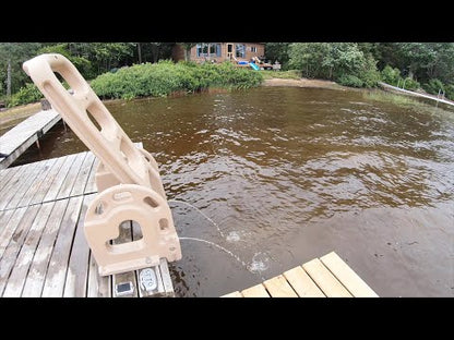 Dock Ladder - Dock Edge 4 Step Rotomolded Polyethylene Stand Off Flip-Up