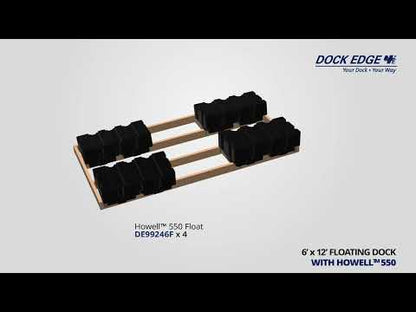 Dock Edge+ 6FT X 12FT Dock2Go DIY Floating Dock Kit with Floats
