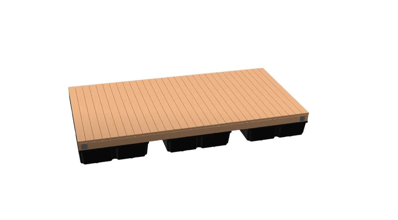 Dock Edge 8FT X 16FT HEAVY DUTY Dock2Go DIY Floating Dock Kit (600lb Foamed float)